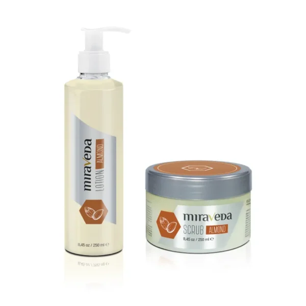 Miraveda Almond kit (Balm and Scrub 250ml)